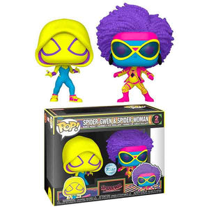 Spider-Man: Across the Spider-Verse - Spider-Gwen & Spider-Woman Backlight Pop! Vinyl Figures - Set of 2