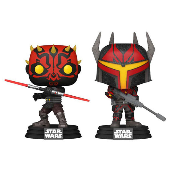 Star Wars: Clone Wars - Darth Maul & Gar Saxon Pop! Vinyl Figures - Set of 2