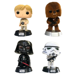 Star Wars: New Classics - Luke, Chewbacca, Darth Vader & Stormtrooper Pop! Vinyl Figures - Set of 4