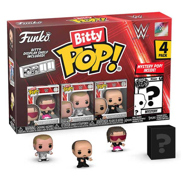 WWE - Bret Hart Bitty Pop! Vinyl Figures - Set of 4