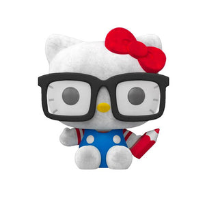 Hello Kitty - Hello Kitty Hipster Nerd with Glasses Flocked Pop! Vinyl Figure