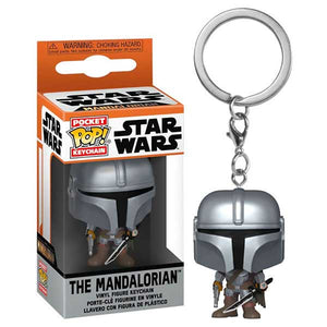 Star Wars: Mandalorian - Mandalorian with Darksaber Pop! Vinyl Keychain