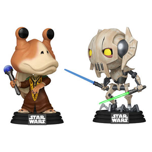 Star Wars: Clone Wars - Jar Jar Binks Vs General Grievous Pop! Vinyl Figures - Set of 2