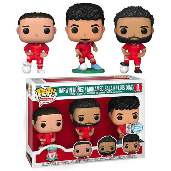 Soccer: Liverpool FC Team - Nunez, Salah & Diaz Pop! Vinyl Figure - Set of 3