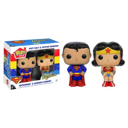 DC Comics - Superman & Wonder Woman Salt & Pepper Shakers