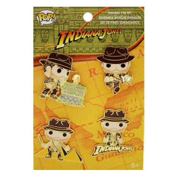Indiana Jones: Raiders of the Lost Ark - Indy Enamel Pins - Set of 4
