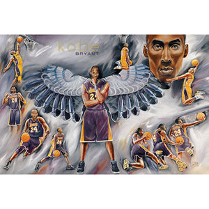 Kobe Bryant - Collage (Painting) Poster