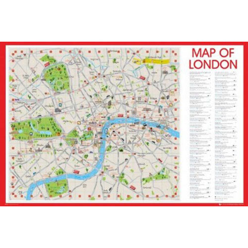 Map of London Poster