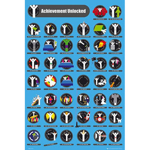 Achievement Unlocked Chart Poster