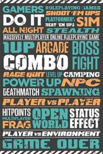 Gaming - Typographic Poster