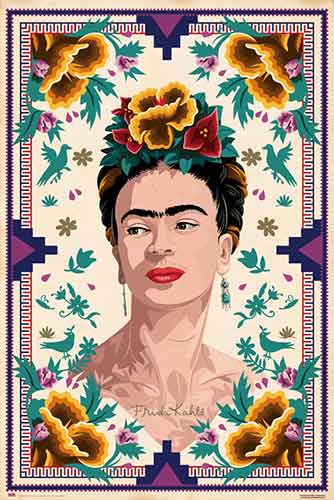 Frida Kahlo Illustration Poster