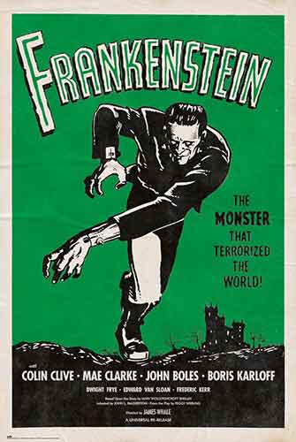 Frankenstein Green Poster