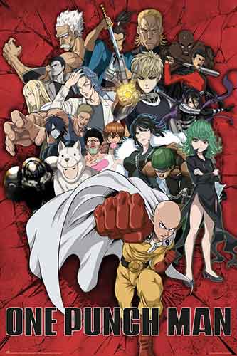One Punch Man Heroes Poster