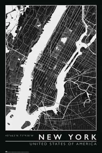 New York - City Map Poster