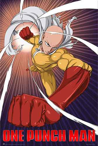 One Punch Man Saitama Poster