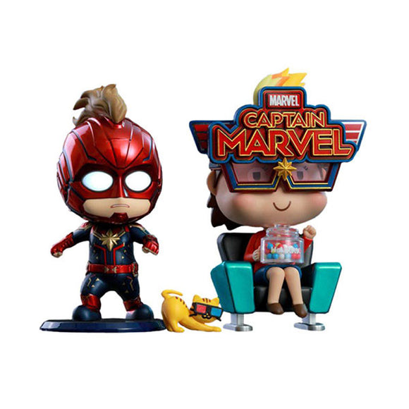 Captain Marvel (2019) - Captain Marvel & Movbi Cosbaby Figure Set