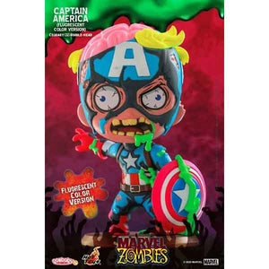 Marvel Zombies (Comics) - Captain America Fluorescent Cosbaby Figure