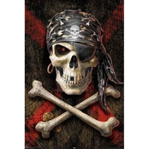 Anne Stokes - Pirate Skull Poster