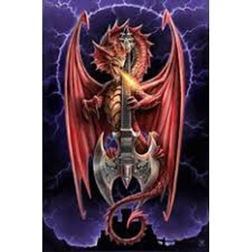 Anne Stokes - Power Chord Poster