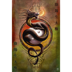 Anne Stokes - Yin Yang Protector Poster