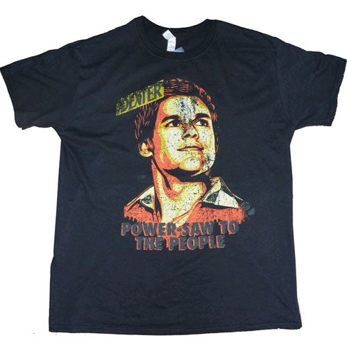 Dexter - Power-Saw Black T-Shirt (Male Size S)