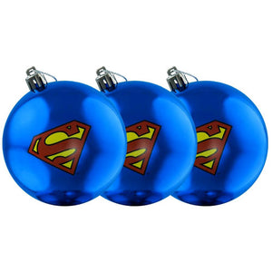 DC Comics - Superman Logo Christmas Baubles - Set of 3
