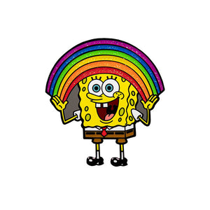 SpongeBob SquarePants - SpongeBob Rainbow Glitter Enamel Pin