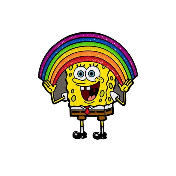 SpongeBob SquarePants - SpongeBob Rainbow Glitter Enamel Pin