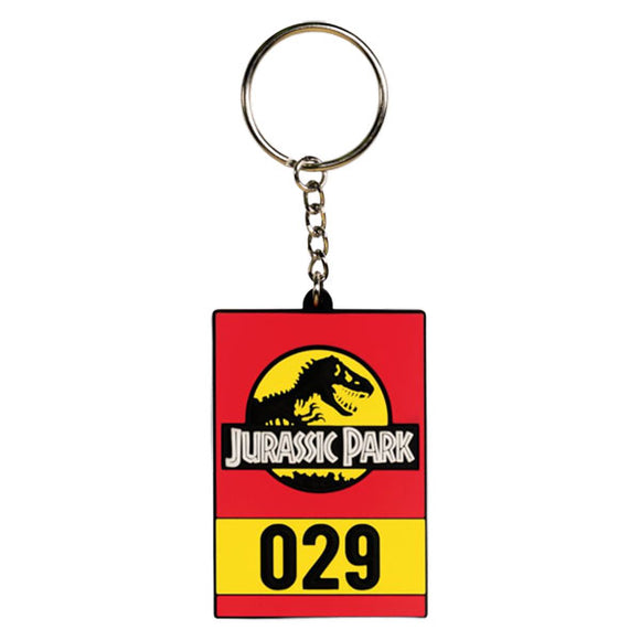 Jurassic Park Logo Car Hanger 029 PVC Keychain