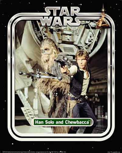 Star Wars Classic - Han & Chewie Limited Edition 40 x 50cm Art Print