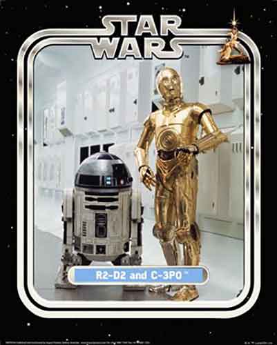 Star Wars Classic - R2D2 & C3PO Limited Edition 40 x 50cm Art Print