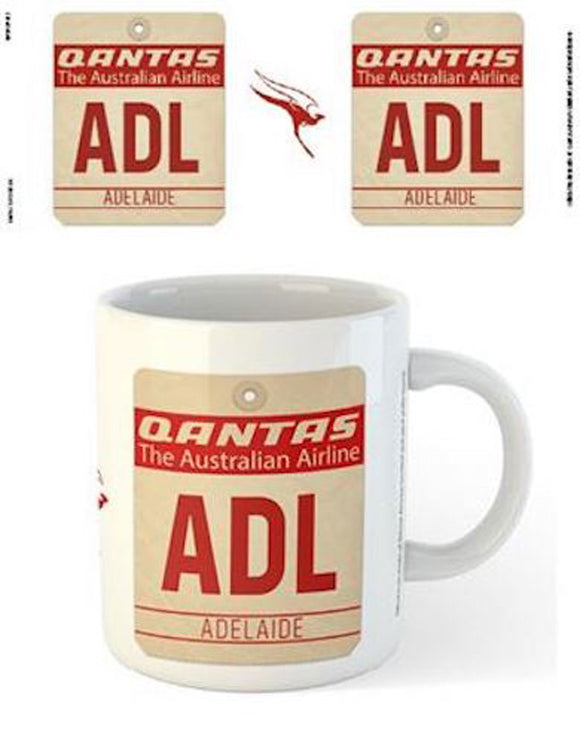 Qantas - ADL Airport Code Tag Mug