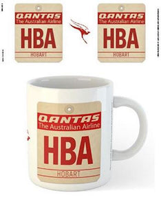 Qantas - HBA Airport Code Tag Mug