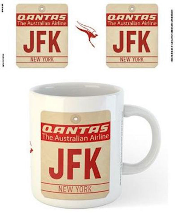 Qantas - JFK Airport Code Tag Mug