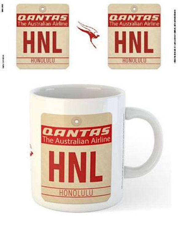 Qantas - HNL Airport Code Tag Mug
