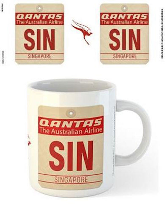 Qantas - SIN Destination Tag