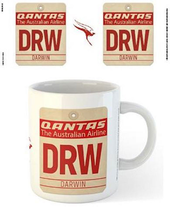 Qantas - DRW Airport Code Tag