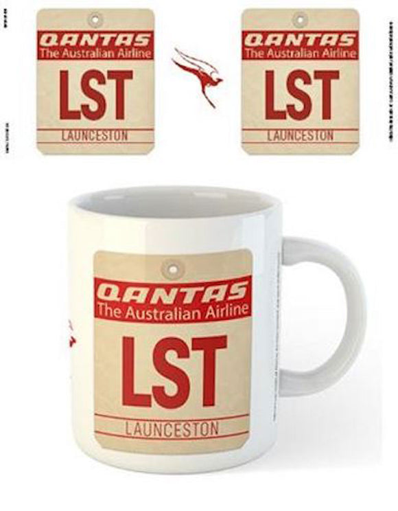 Qantas - LST Airport Code Tag Mug