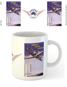 Qantas - Empire Airways DeHavillad 86 Airplane Mug