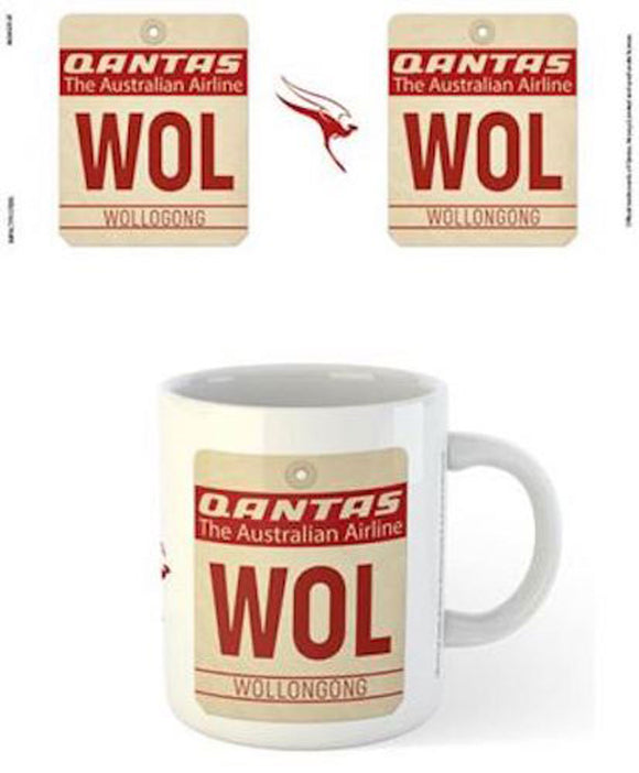 Qantas - WOL Airport Code Tag Mug