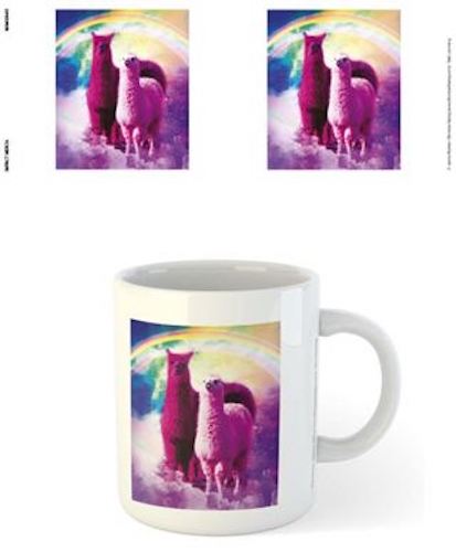 Random Galaxy - Rainbow Llamas Mug
