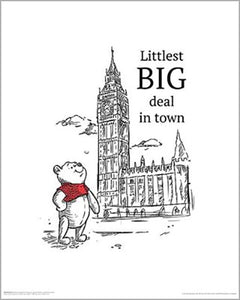 Winnie The Pooh - Littlest Big Deal In Town 40 x 50cm Art Print