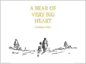 Winnie The Pooh - A Bear Of Very Big Heart 60 x 80cm Art Print