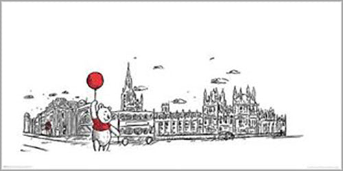 Winnie The Pooh - London 100 x 50cm Art Print
