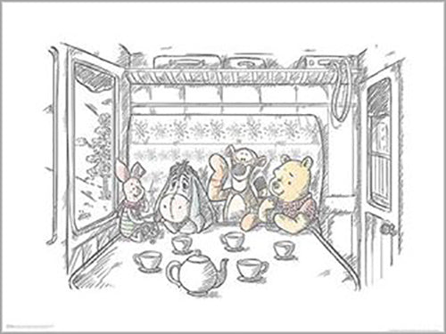 Winnie The Pooh - Afternoon Tea 60 x 80cm Art Print