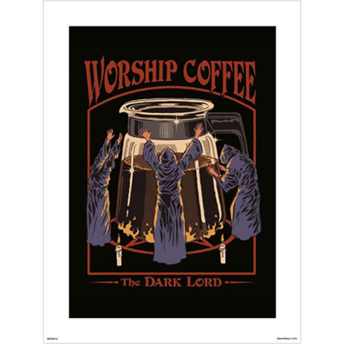 Steven Rhodes - Worship Coffee 30 x 40cm Art Print