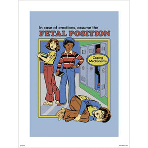 Steven Rhodes - Fetal Position 30 x 40cm Art Print