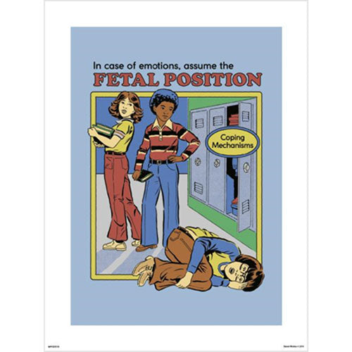 Steven Rhodes - Fetal Position 30 x 40cm Art Print