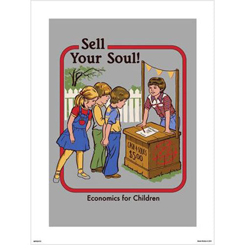 Steven Rhodes - Sell Your Soul! 30 x 40cm Art Print