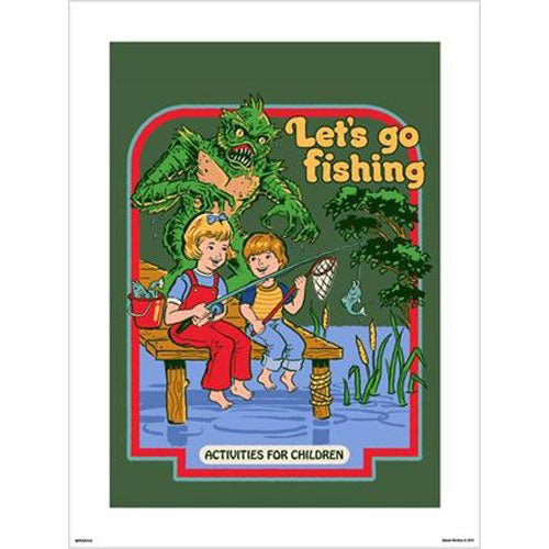 Steven Rhodes - Lets Go Fishing 30 x 40cm Art Print